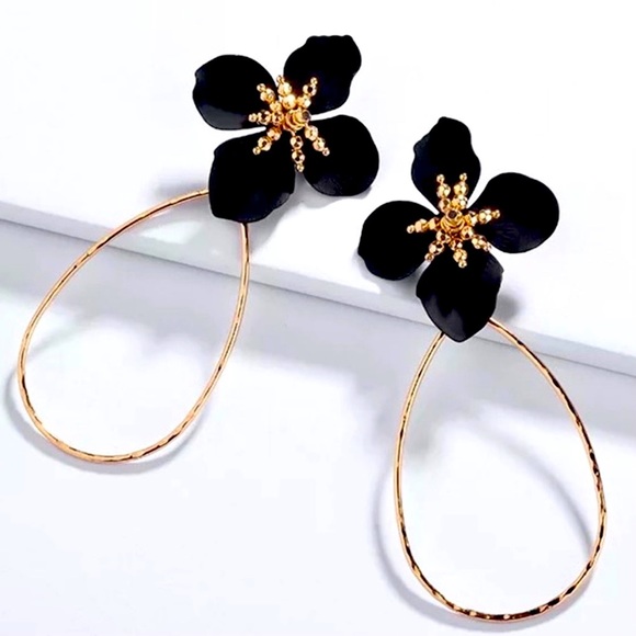 Anthropologie Jewelry - 🍋2/$30 New Anthro Mireille Floral Drop Earrings